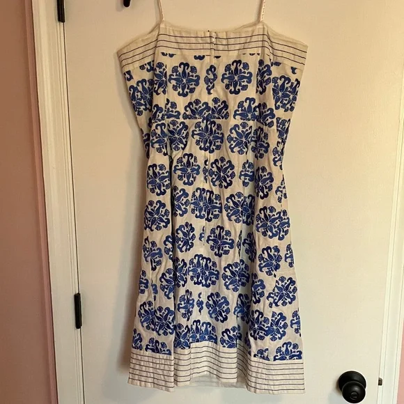 Lilly Pulitzer strapless linen blend fish embroidered dress - Picture 5 of 13